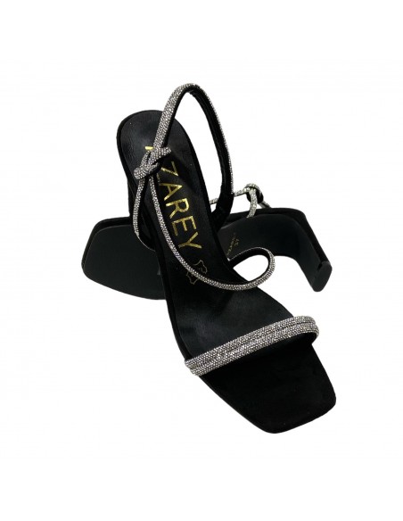 SANDALIA PLATAFORMA TIRAS STRA NEGRO