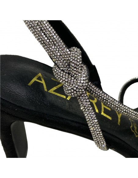 SANDALIA PLATAFORMA TIRAS STRA NEGRO