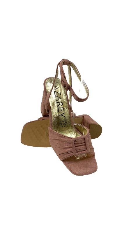 SANDALIA TACON PALA FRUNCIDA ROSA 2