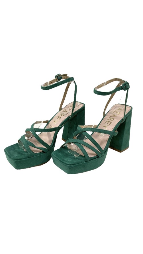 SANDALIA PLATAFORMA TIRAS VERDE SANDALIA PLATAFORMA TIRAS VERDE