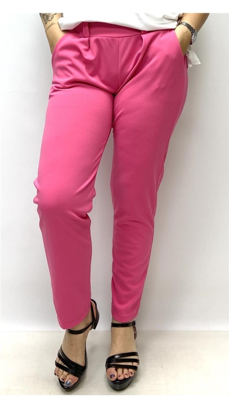 PANTALON BASICO VESTIR FUXIA
