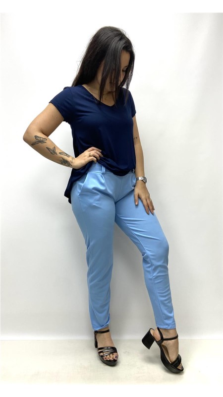 PANTALON BASICO VESTIR AZUL 2