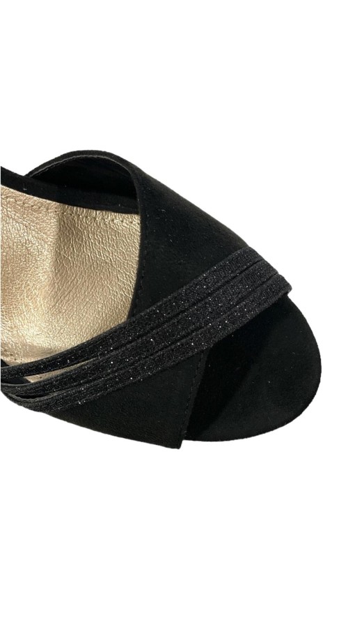 SANDALIA COMBINA 3 TIRAS BRILL NEGRO SANDALIA COMBINA 3 TIRAS BRILL NEGRO