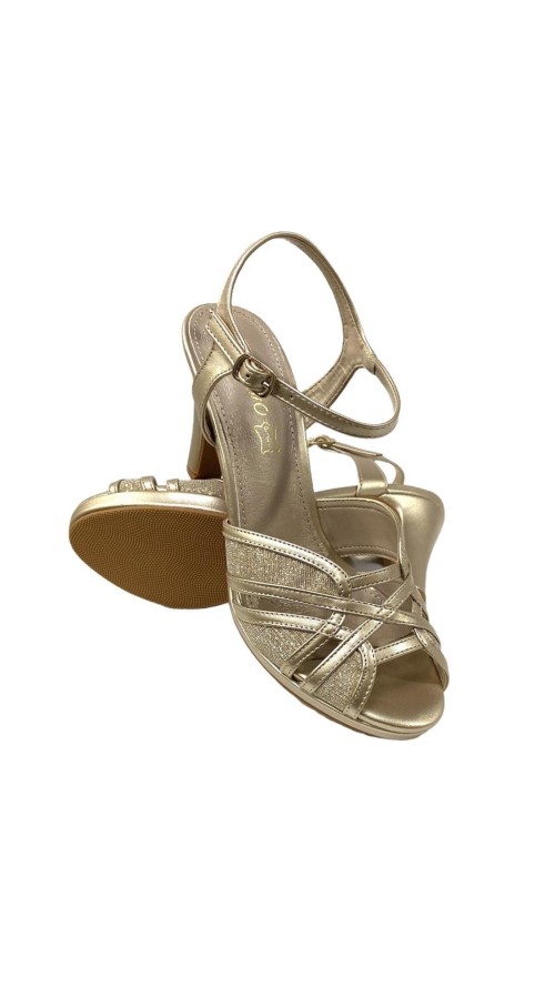 SANDALIA NAPA ENTRELAZADA ORO SANDALIA NAPA ENTRELAZADA ORO