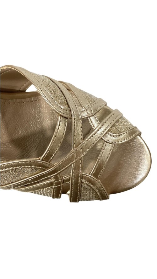 SANDALIA NAPA ENTRELAZADA ORO SANDALIA NAPA ENTRELAZADA ORO