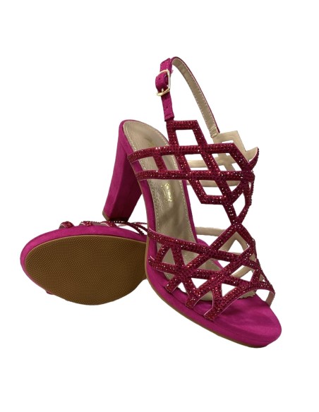 SANDALIA TIRAS CON BRILLO BUGANVILLA