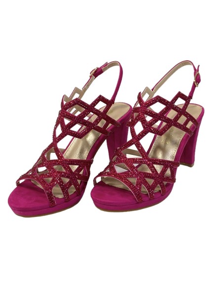 SANDALIA TIRAS CON BRILLO BUGANVILLA