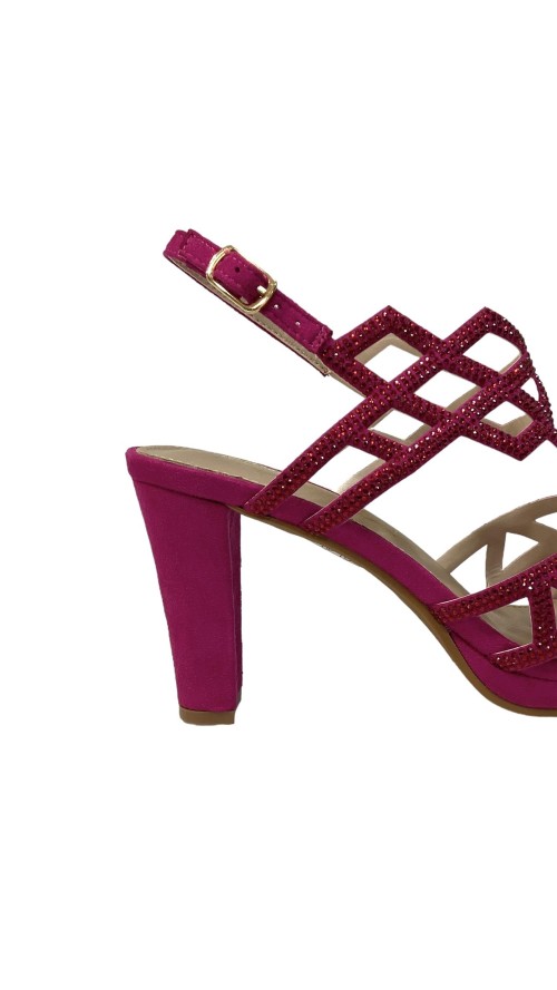 SANDALIA TIRAS CON BRILLO BUGANVILLA