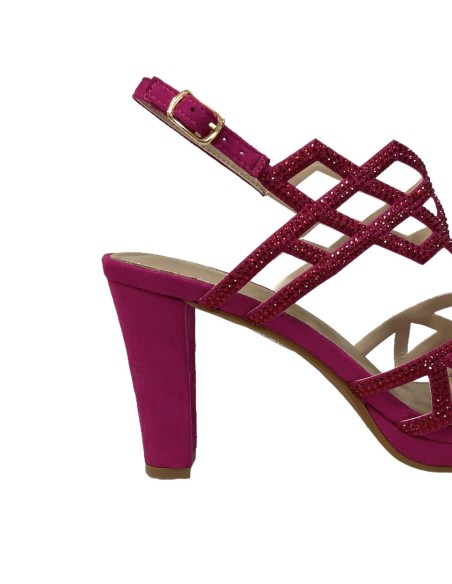 SANDALIA TIRAS CON BRILLO BUGANVILLA