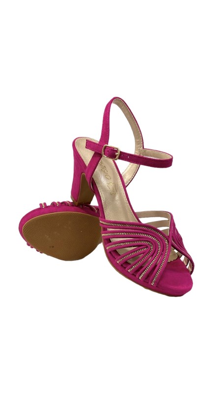 SANDALIA TIRAS INCRUSTACION ME BUGANVILLA 2