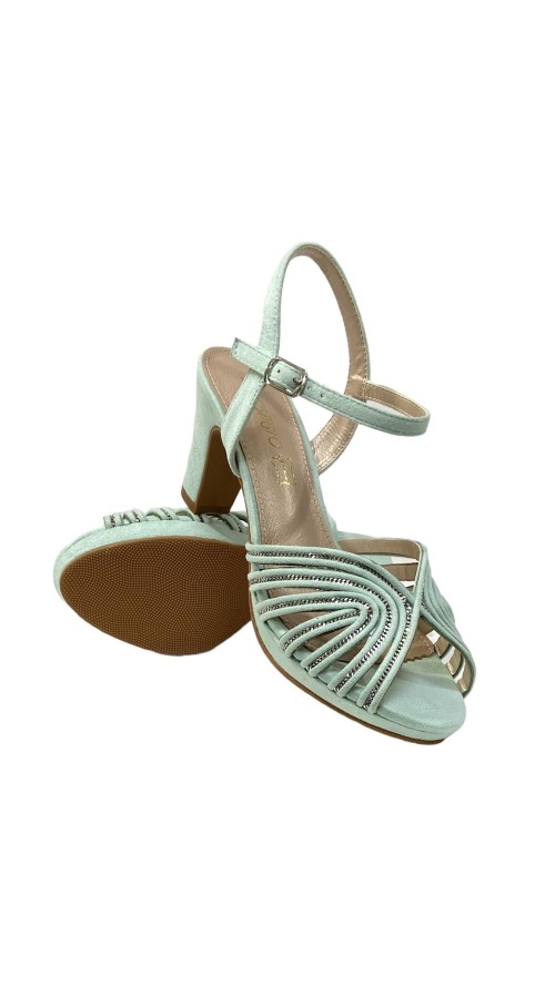 SANDALIA TIRAS INCRUSTACION ME AGUAMAR