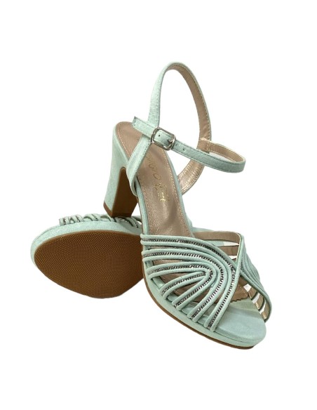 SANDALIA TIRAS INCRUSTACION ME AGUAMAR