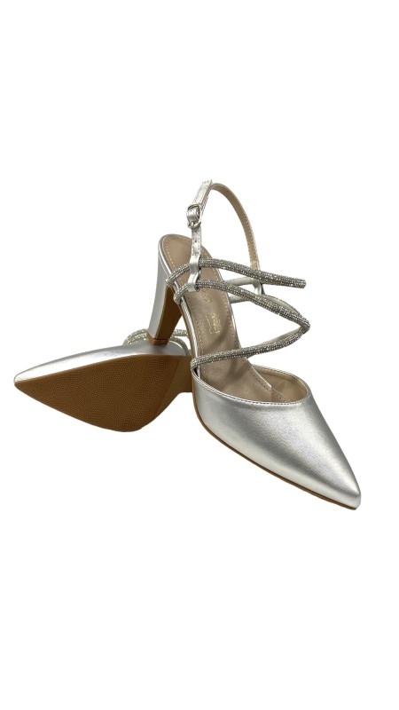 SANDALIA METALIZADA PLATA 2