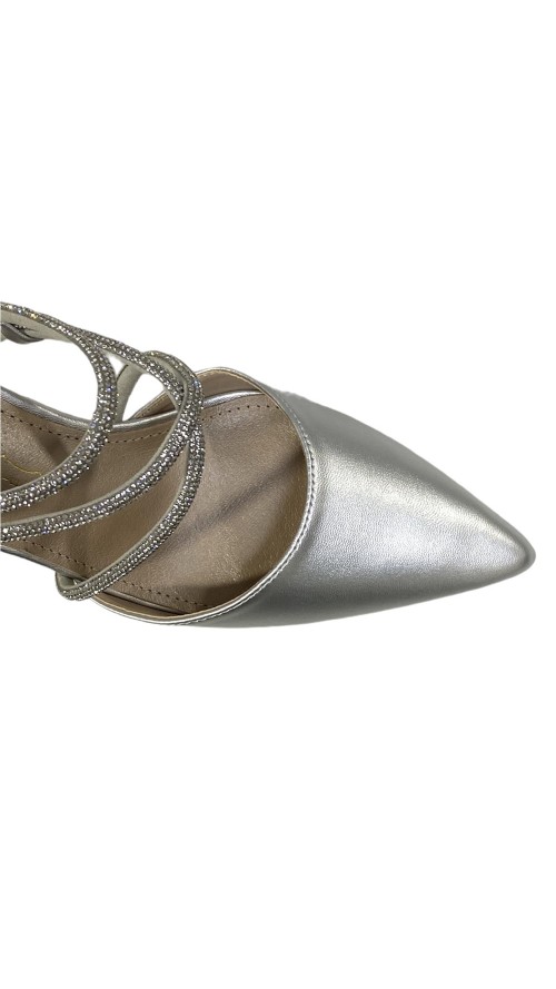 SANDALIA METALIZADA PLATA