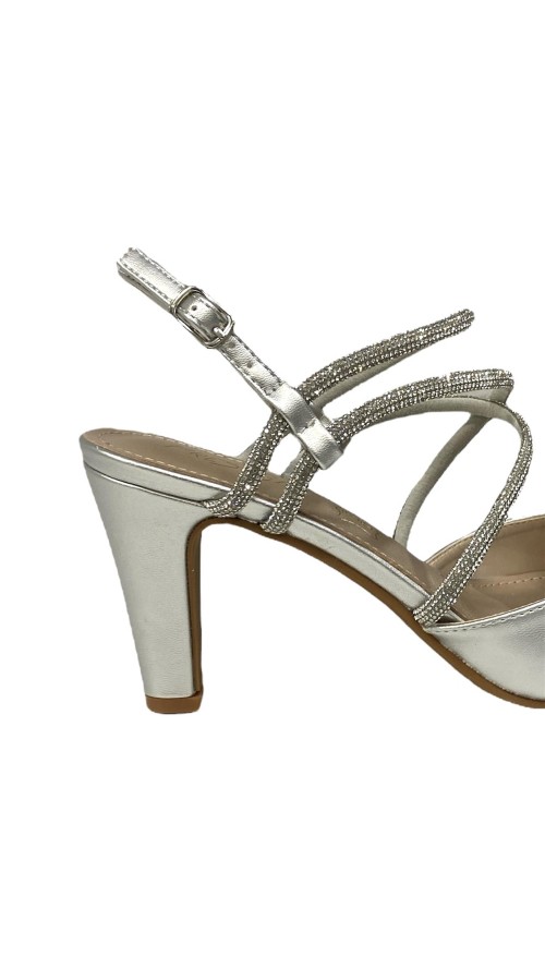 SANDALIA METALIZADA PLATA