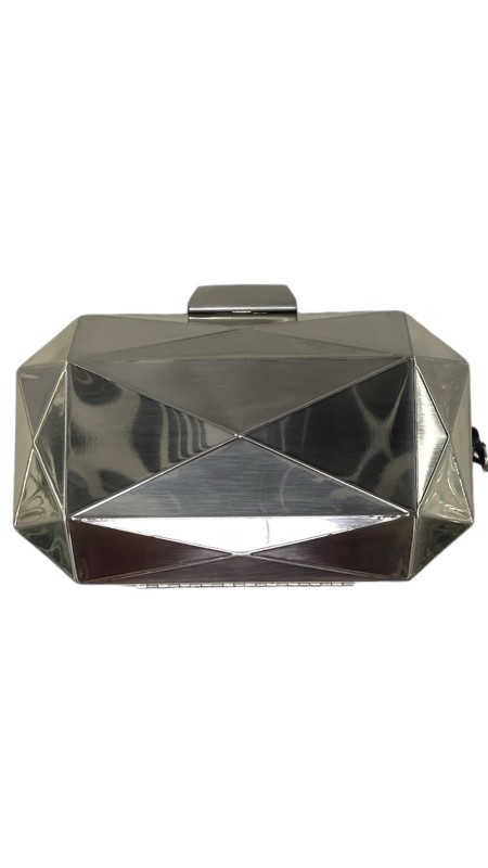 CARTERA METALICA PLATA