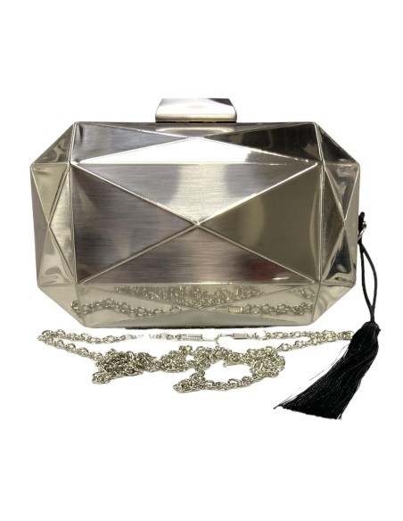 CARTERA METALICA PLATA