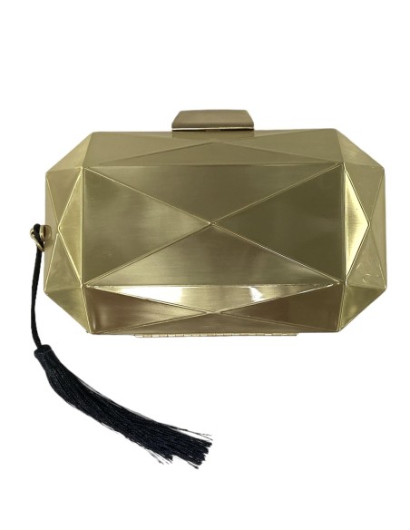 CARTERA METALICA ORO