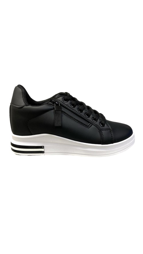 DEPORTIVA CUÑA INTERIOR CREMAL NEGRO