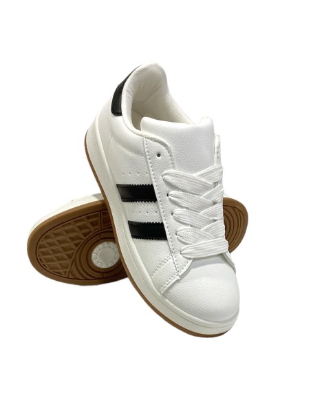 BAMBA TIRAS NAPA BLANCO