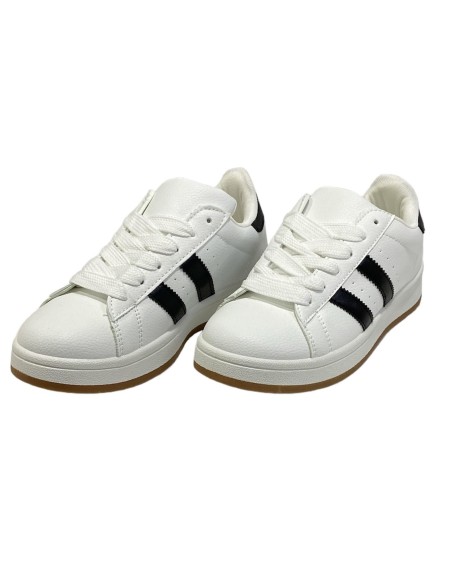 BAMBA TIRAS NAPA BLANCO