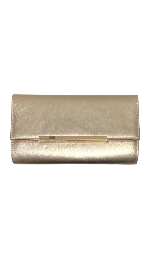 CARTERA SOBRE FILO METALIZADO CHAMPAGNE