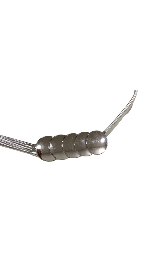 CT ELASTICO METALICO CIRCULOS PLATA