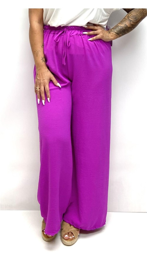 PANTALON SUELTO PATA ANCHA BUGANVILLA