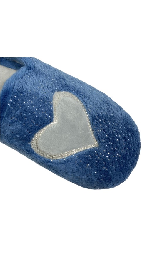 ZAPATILLA CORAZON CON GLITER AZUL ZAPATILLA CORAZON CON GLITER AZUL