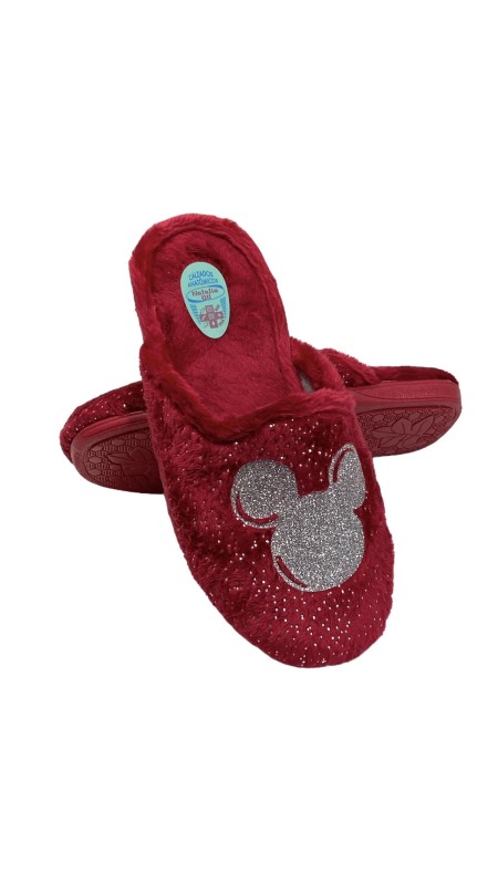 ZAPATILLA CARA GLITER ROJO