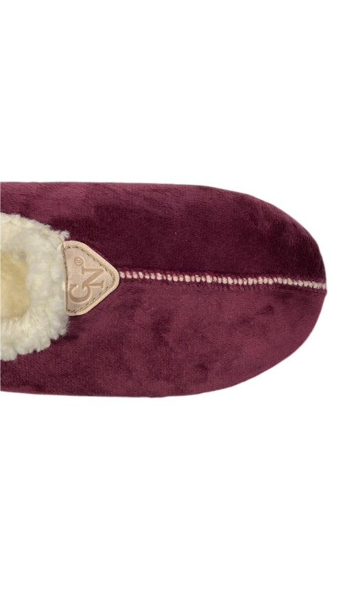 ZAPATILLA INTERIOR BORREGUITO BURDEOS