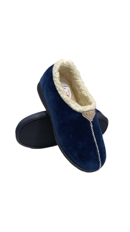 ZAPATILLA INTERIOR BORREGUITO MARINO
