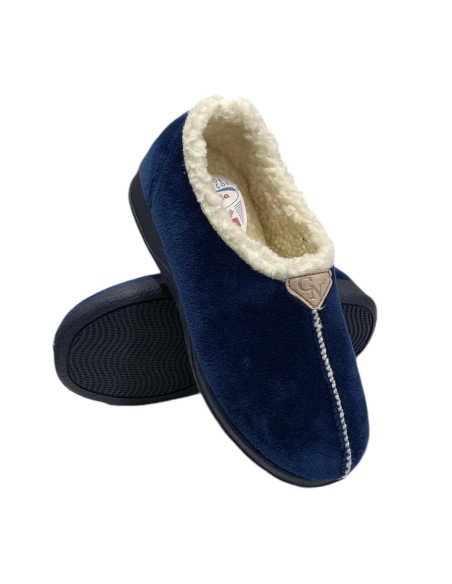 ZAPATILLA INTERIOR BORREGUITO MARINO