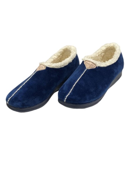 ZAPATILLA INTERIOR BORREGUITO MARINO
