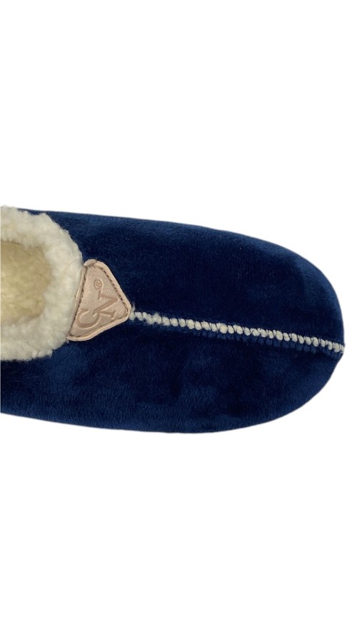 ZAPATILLA INTERIOR BORREGUITO MARINO