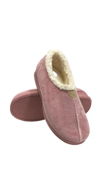 ZAPATILLA INTERIOR BORREGUITO MALVA