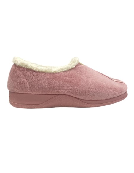 ZAPATILLA INTERIOR BORREGUITO MALVA