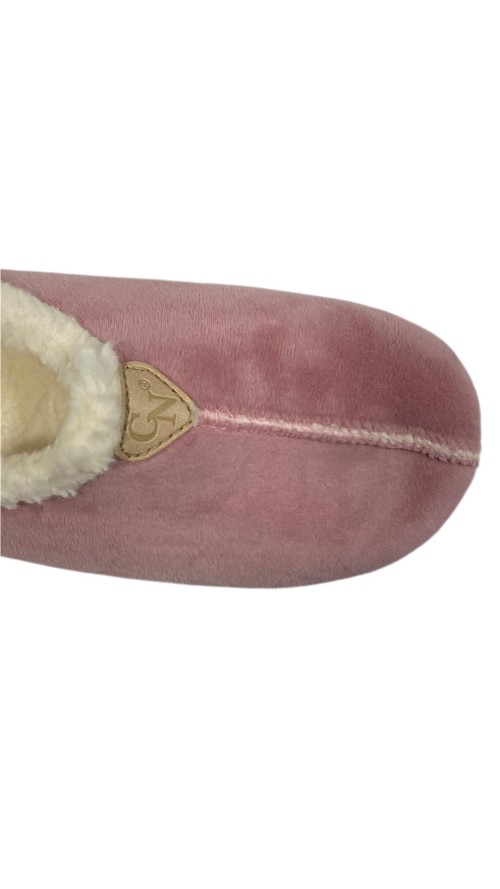 ZAPATILLA INTERIOR BORREGUITO MALVA