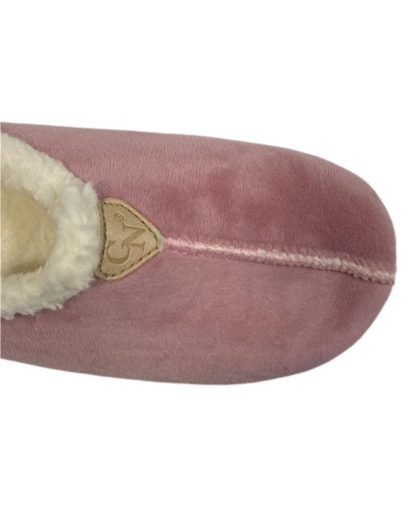 ZAPATILLA INTERIOR BORREGUITO MALVA