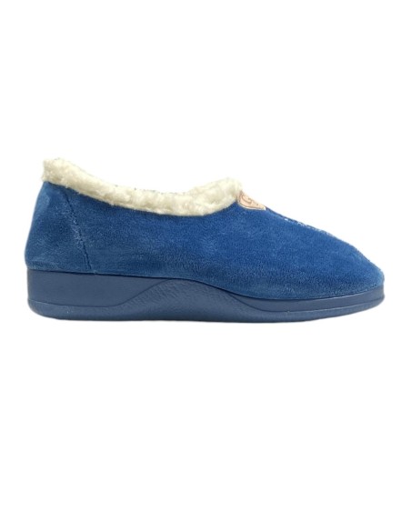 ZAPATILLA INTERIOR BORREGUITO AZUL
