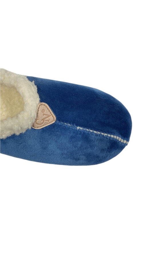 ZAPATILLA INTERIOR BORREGUITO AZUL