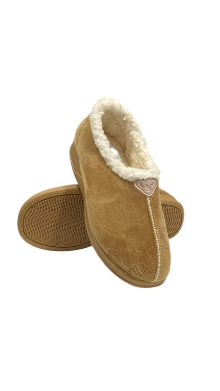 ZAPATILLA INTERIOR BORREGUITO CAMEL
