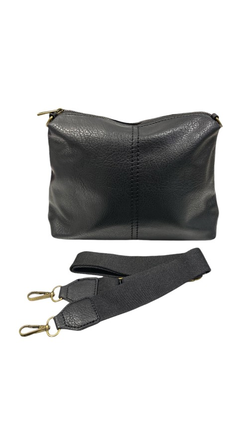 BOLSO NAPA COSTURA CENTRAL NEGRO