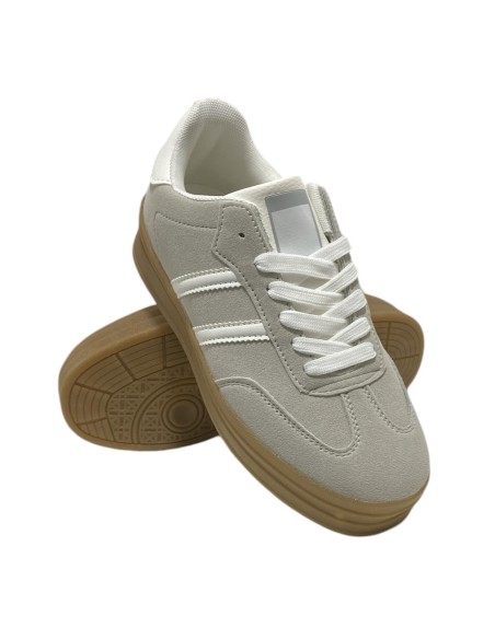DEPORTIVA SUELA TOCINO ANCHA GRIS