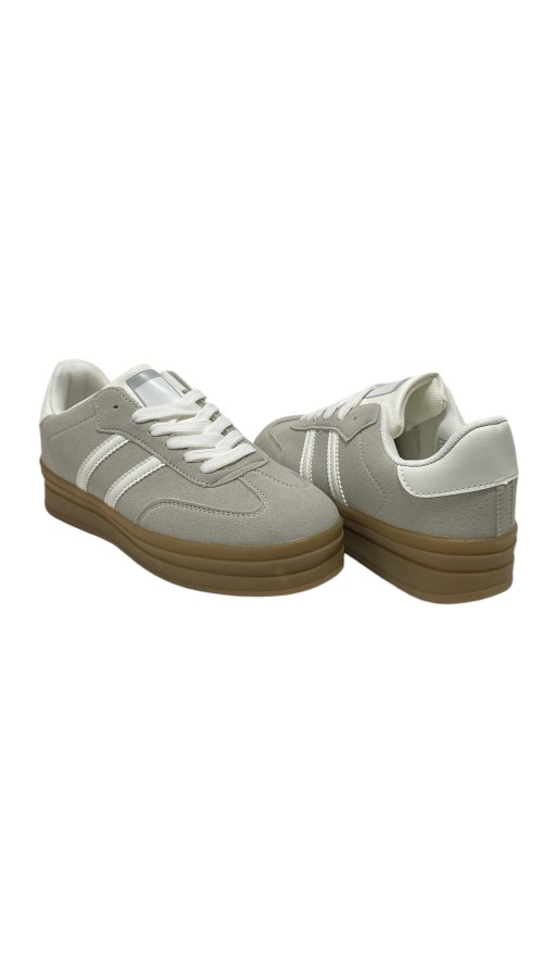 DEPORTIVA SUELA TOCINO ANCHA GRIS