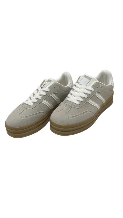 DEPORTIVA SUELA TOCINO ANCHA GRIS