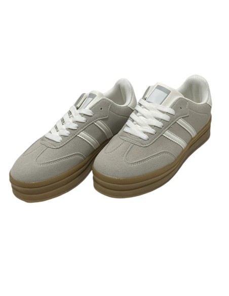 DEPORTIVA SUELA TOCINO ANCHA GRIS