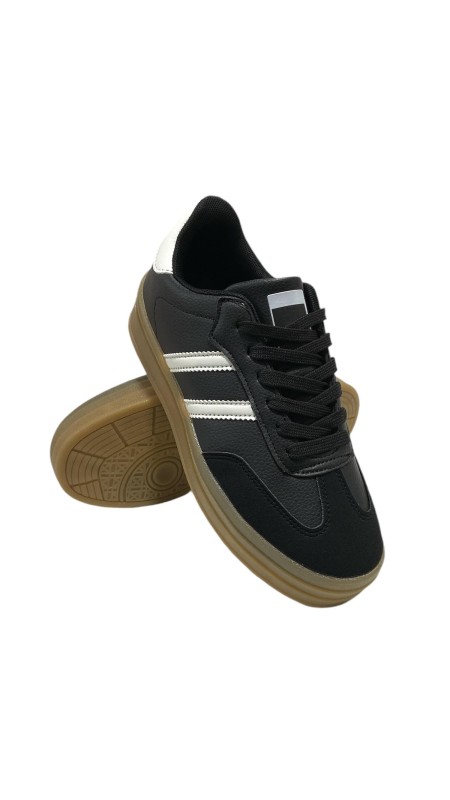 DEPORTIVA SUELA TOCINO ANCHA NEGRO 2