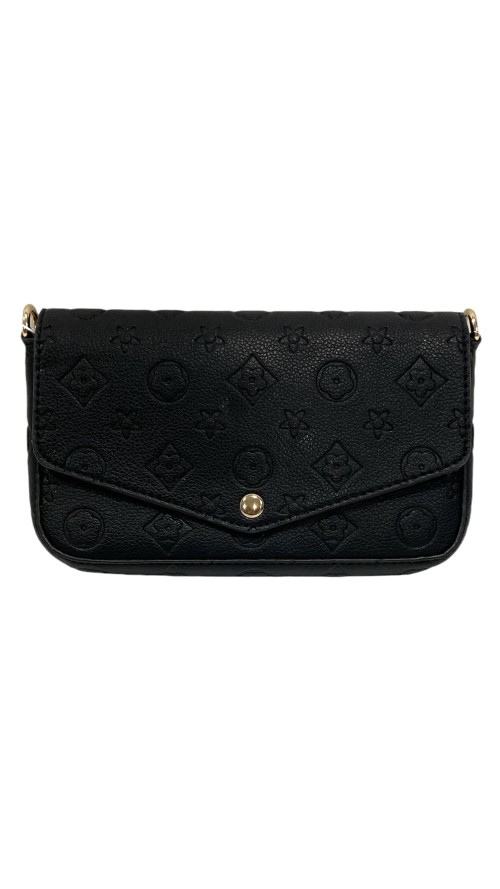 BOLSO CON CARTERA Y BILLETERA NEGRO