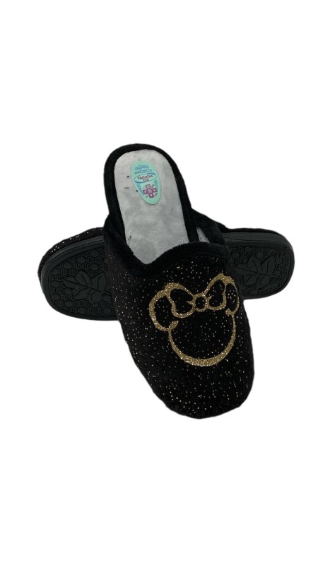 ZAPATILLA MICKEY CON PINTAS NEGRO